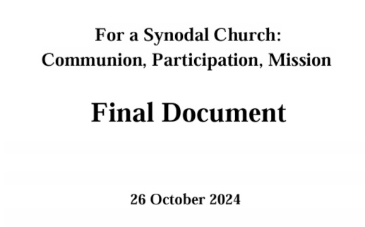 The 16th Synod – On Synodality : Final Report